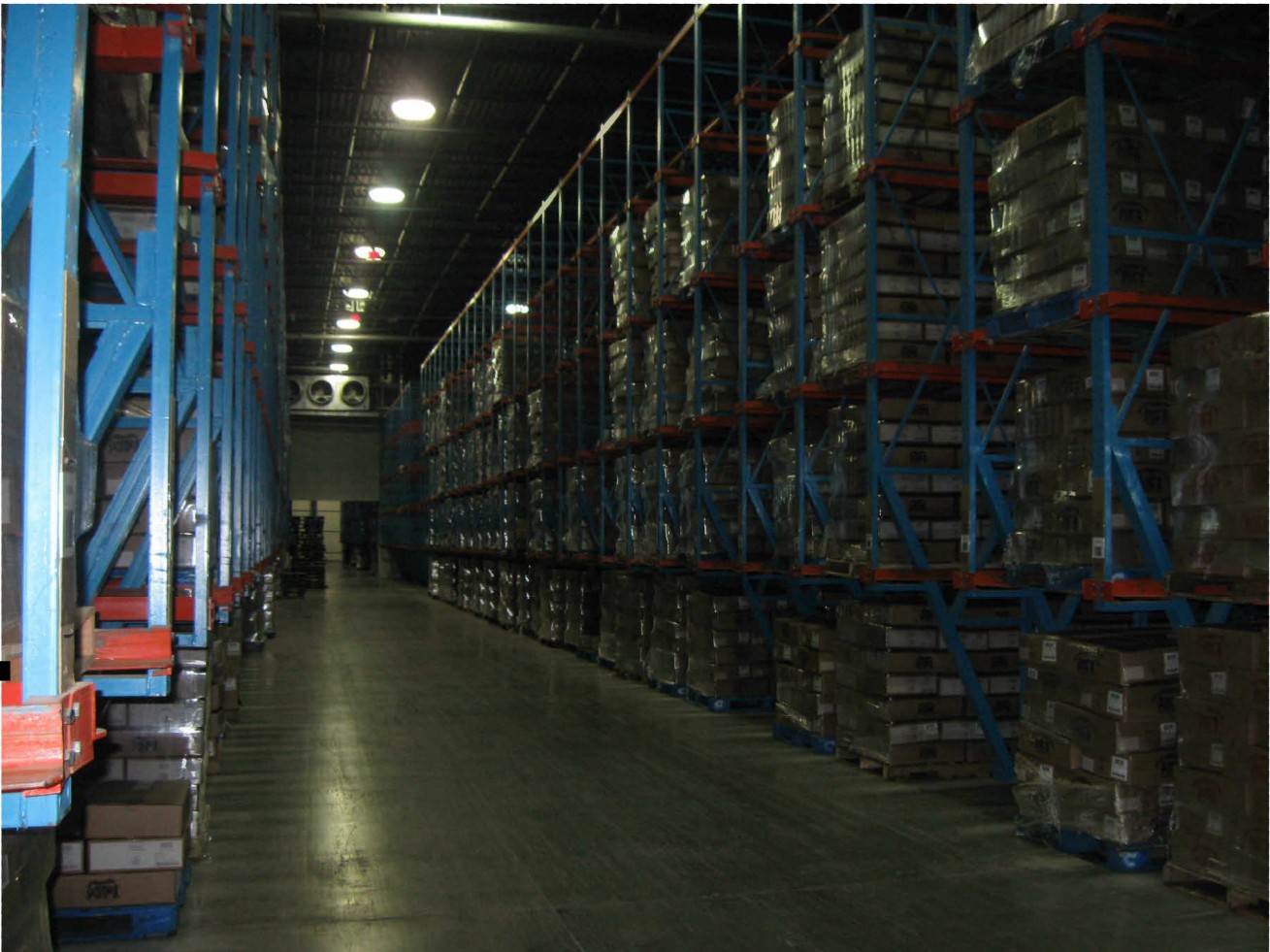 Automated freezer warehouse